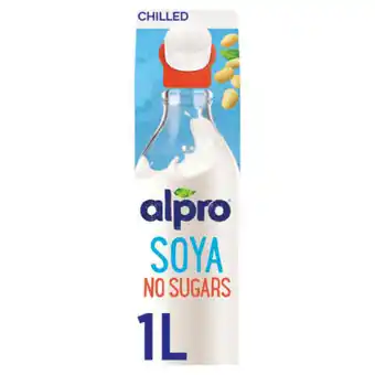 Asda Alpro Soya No Sugars Chilled Drink offer