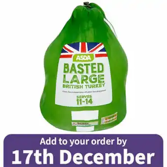Asda ASDA Basted Large British Turkey offer
