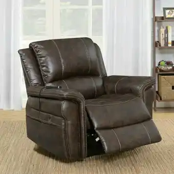 Costco Fabric Power Recliner with Built in Heat and Massage offer
