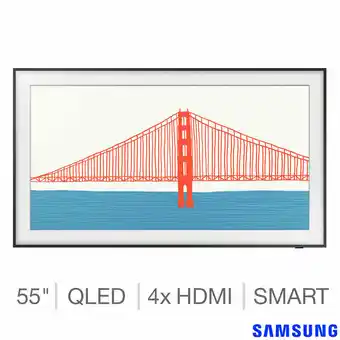 Costco Samsung QE55LS03AAUXXU, The Frame, 55 Inch QLED 4K Ultra HD Smart TV offer