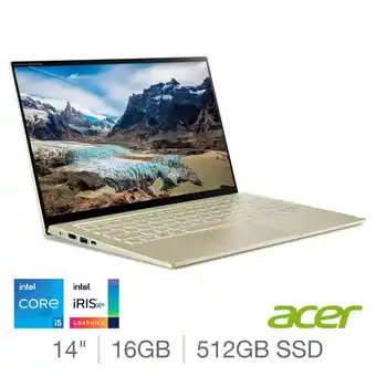 Costco Acer Swift 5, Intel Core i5, 16GB RAM, 512GB SSD, 14 Inch, Laptop, NX.A35EK.001 offer