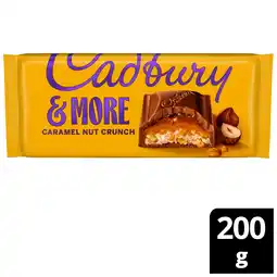 Iceland Cadbury Dairy Milk &More Caramel Nut Crunch Milk Chocolate Bar 200g offer