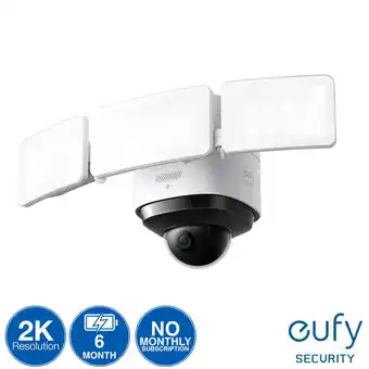 Costco eufy Floodlight Cam 2 Pro, 360- Degree Pan & Tilt offer