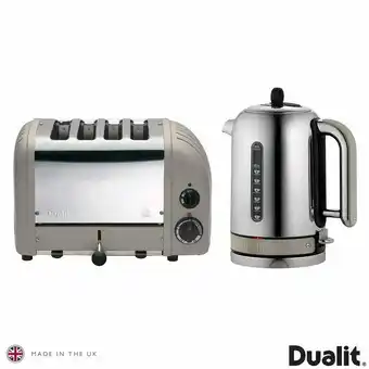 Costco Dualit Classic Kettle & Toaster Set Shadow Grey, 10129 offer