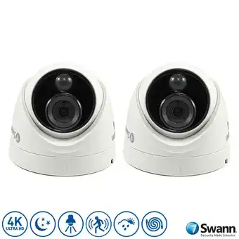 Costco Swann 4K Ultra HD Thermal Sensing Dome Security Camera x 2, SWPRO-4KDOMEPK2 offer