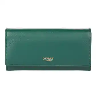 Costco Osprey London Nappa Leather Women's Purse, Forest with Gift Box offer