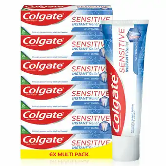 Costco Colgate Sensitive Instant Relief Toothpaste, 6 x 75ml offer