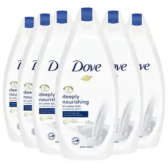 Costco Dove Deeply Nourishing Body Wash, 6 x 450ml offer