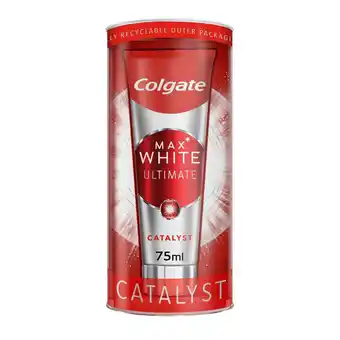 Sainsbury's Colgate Max White Ultimate Catalyst Whitening Toothpaste 75ml offer