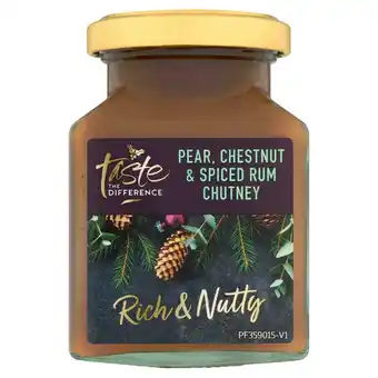 Sainsbury's Sainsbury's Pear, Chestnut & Spiced Rum Chutney, Taste the Difference 190g offer