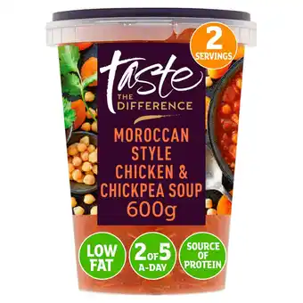 Sainsbury's Sainsbury's Moroccan Spiced Chicken & Chickpea Soup, Taste the Difference 600g offer