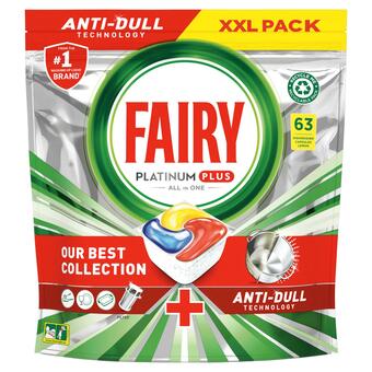 Sainsbury's Fairy Platinum Plus All In One Dishwasher Tablets Lemon x63 offer