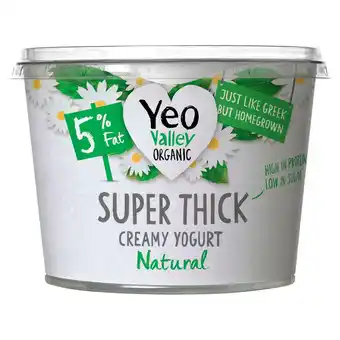 Sainsbury's Yeo Valley Super Thick 5% Natural Yoghurt 450g offer