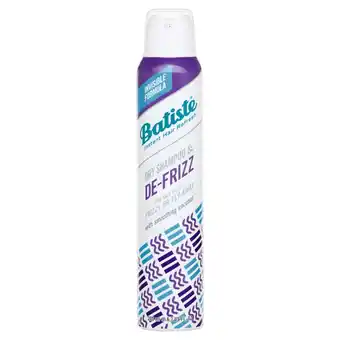 Sainsbury's Batiste Dry Shampoo & De-Frizz with Smoothing Coconut 200ml offer
