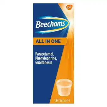 Sainsbury's Beechams All in One, Cold & Flu Remedy 160ml offer