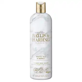 Sainsbury's Baylis & Harding Elements White Tea & Neroli Luxury Body Wash 500ml offer