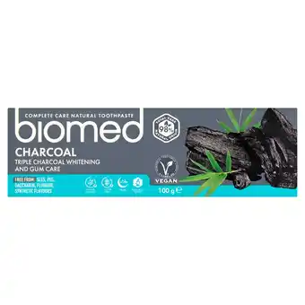 Sainsbury's Biomed Charcoal Complete Care Natural Toothpaste 100g offer