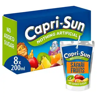 Sainsbury's Capri-Sun No Added Sugar Safari Fruits 8x200ml offer