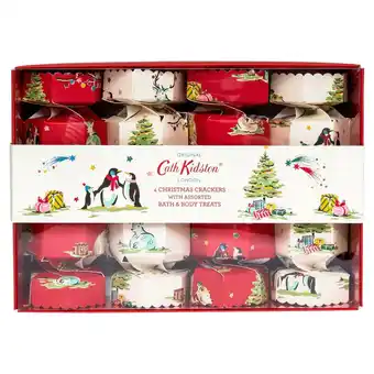 Sainsbury's Cath Kidston Christmas Crackers with Assorted Bath & Body Treats 4x30ml offer