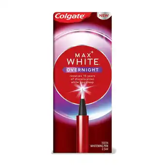 Sainsbury's Colgate Max White Overnight Teeth Whitening Pen 2.5ml offer