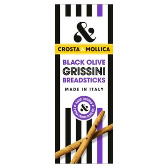 Sainsbury's Crosta & Mollica Black Olive Grissini Breadsticks 140g offer