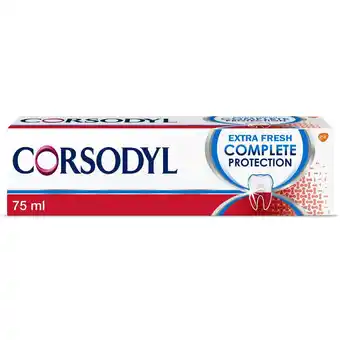 Sainsbury's Corsodyl Complete Protection Extra Fresh Toothpaste 75ml offer