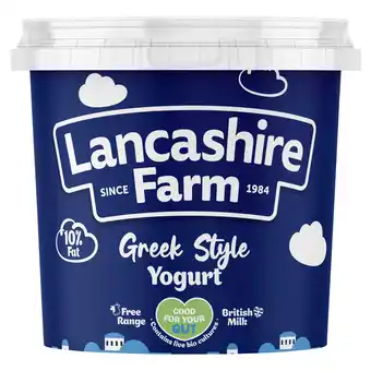 Iceland Lancashire Farm Greek Style Natural Yogurt 1kg offer