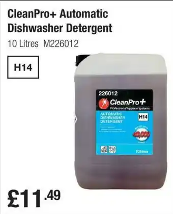 Makro CleanPro+ Automatic Dishwasher Detergent 10Litres offer