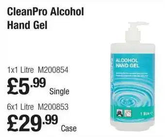 Makro CleanPro Alcohol Hand Gel 1x1L offer