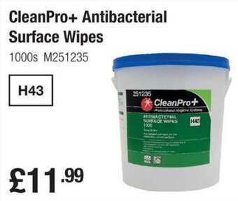 Makro CleanPro+ Antibacterial Surface Wipes offer