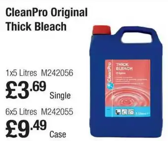Makro CleanPro Original Thick Bleach 1x5L Single offer