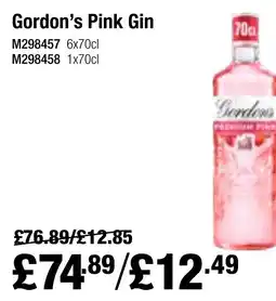 Booker Wholesale Gordon's Pink Gin offer