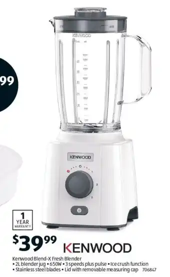 Aldi Kenwood Blend-X Fresh Blender offer
