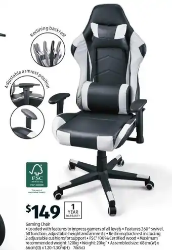 Aldi Gaming Chair offer