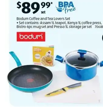 Aldi Bodum Coffee and Tea Lovers Set offer