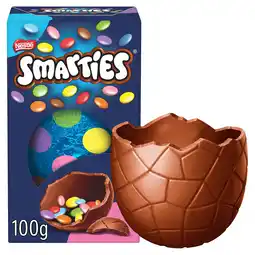 Iceland Smarties Milk Chocolate Small Easter Egg 100g offer