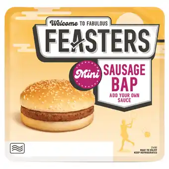 Asda Feasters Mini Sausage Bap 90g offer