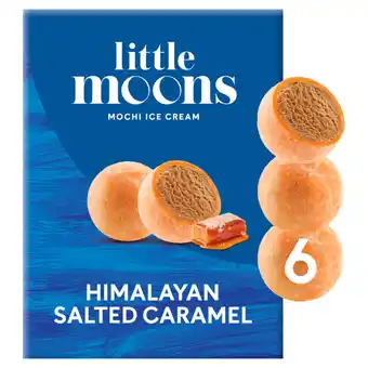 Asda Little Moons Himalayan Salted Caramel Mochi Ice Cream 6 x 32g (192g) offer