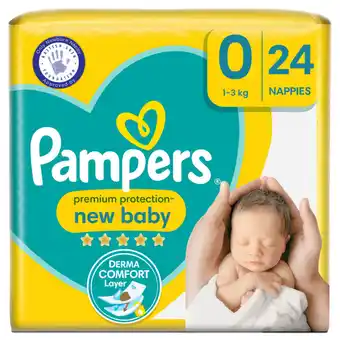 Asda Pampers New Baby Nappies Size 0 (Micro) Carry Pack offer