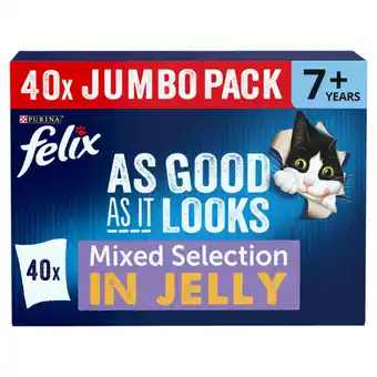 Asda Felix As Good As It Looks Mixed Selection in Jelly 7+ Years 40 x 85g (3.4kg) offer