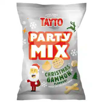 Iceland Tayto Party Mix Christmas Gammon Flavour! Potato and Rice Fried Snacks 80g offer