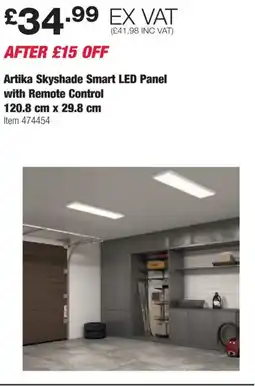 Costco Artika Skyshade Smart LED Panel with Remote Control offer