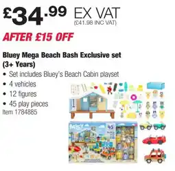 Costco Bluey Mega Beach Bash Exclusive set (3+ Years) offer