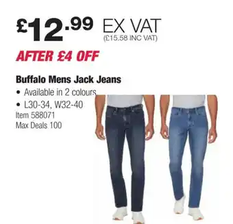 Costco Buffalo Mens Jack Jeans offer