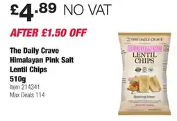 Costco The Daily Crave Himalayan Pink Salt Lentil Chips offer