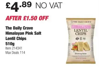 Costco The Daily Crave Himalayan Pink Salt Lentil Chips offer