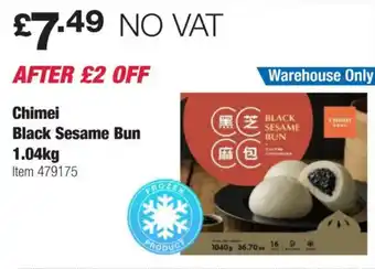 Costco Chimei Black Sesame Bun offer