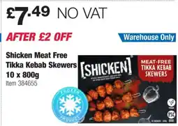 Costco Shicken Meat Free Tikka Kebab Skewers offer