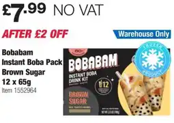 Costco Bobabam Instant Boba Pack Brown Sugar offer