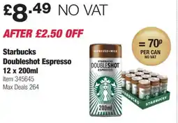 Costco Starbucks Doubleshot Espresso offer